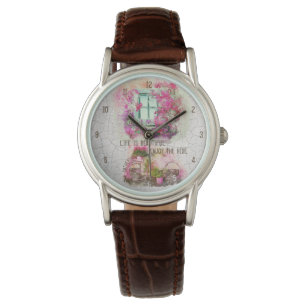 Montre Profitez De La Promenade   Vélo Aquarelle Avec Fle