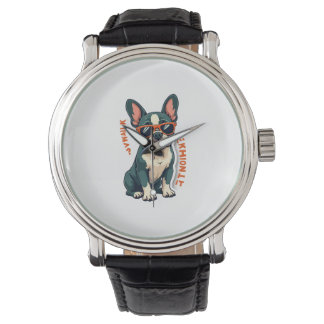 Montre Promenade Vintage J'y Réfléchirai Bouledogue Franç