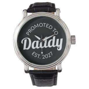 Montre Promu Papa 2027 Nouveau Papa Cadeau De Naissance B