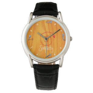 Montre Protection de la couronne de charpentier en bois M
