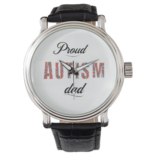 Montre Proud autism dad (devant)