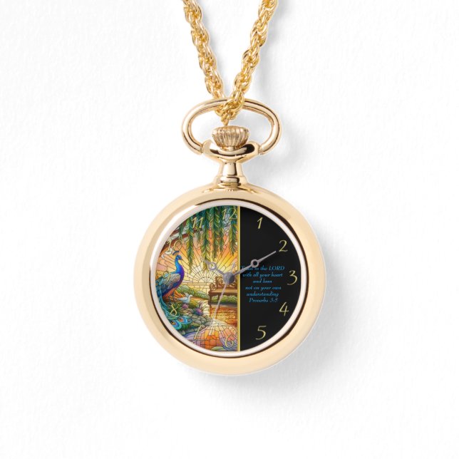 Montre Proverbes 3:5 Église blanche (Recto)