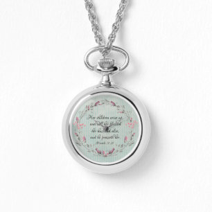 Montre Proverbes Maman : Ses enfants montent l'écriture d