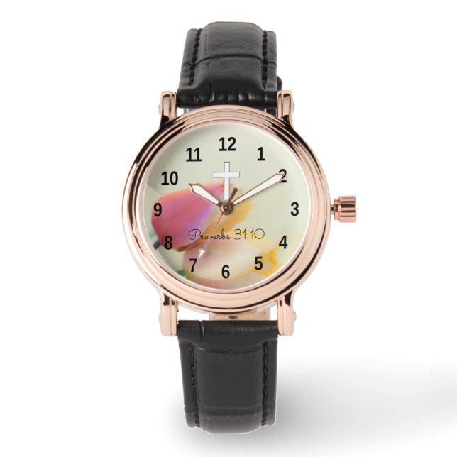 Montre Proverbes personnalisés Femmes religieuses (Recto)