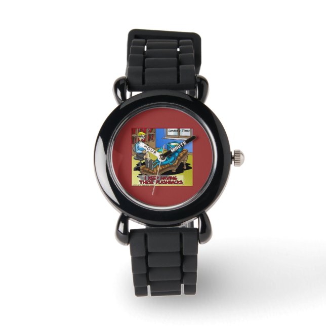 Montre Psychiatrie : Avoir des Flashbacks Drôle Cartoon W (Recto)