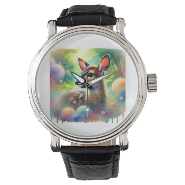 Montre Pudu Deer 030724AREF115 - Watercolor (devant)