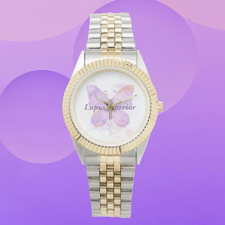Montre Purple papillon Lupus guerrier