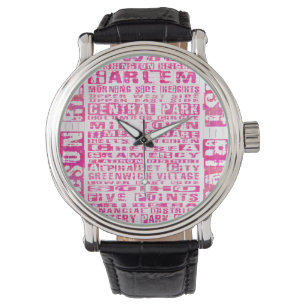 Montre Quartiers NYC Hot Rose
