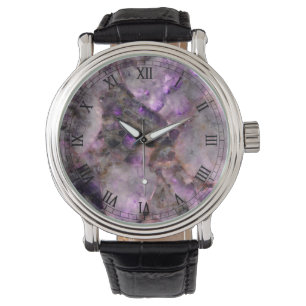 Montre Quartz pourpre