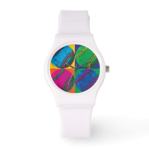 Montre Quatre base-ball dans différentes couleurs
