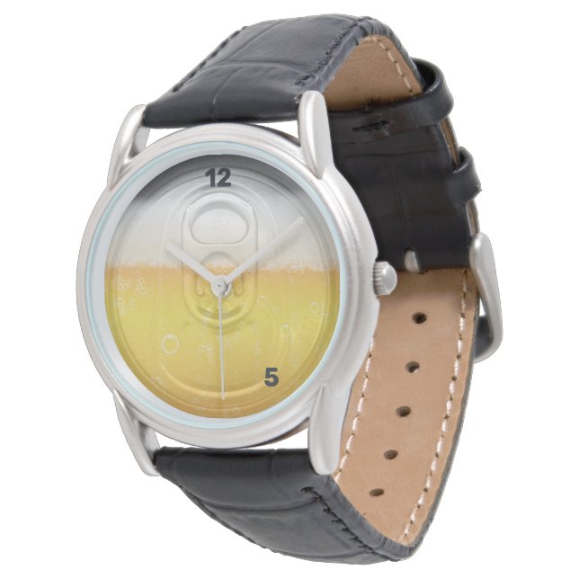Montre Quelle heure est-il ? Beer Lid Humour Watch (Incliné)