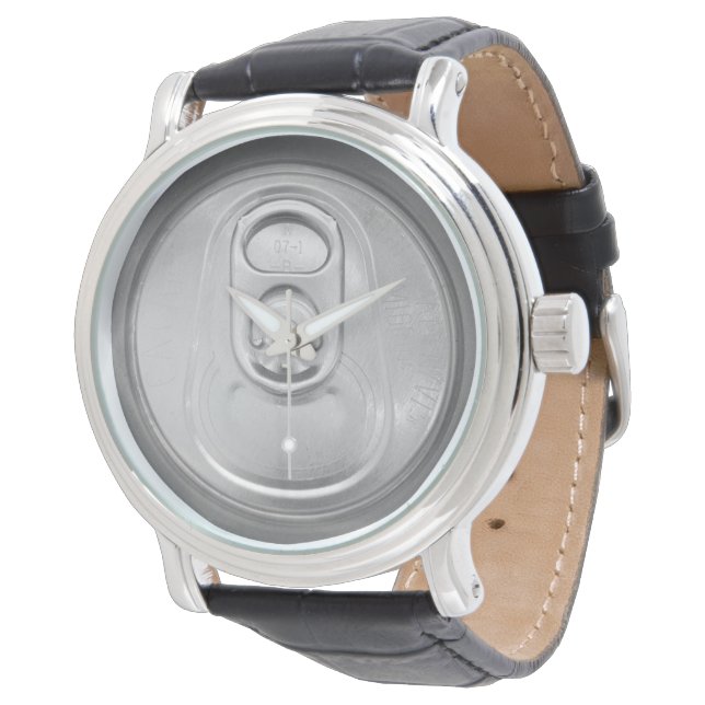 Montre Quelle heure est-il la bière Lid Humour Watch (Incliné)