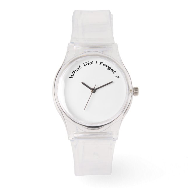 Montre Qu'Est-Ce Que J'Ai Oublié ? - Mesdames Montres. (Recto)
