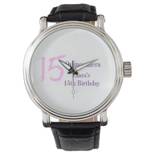 Montre Quinceanera 15e anniversaire parties scintillant r