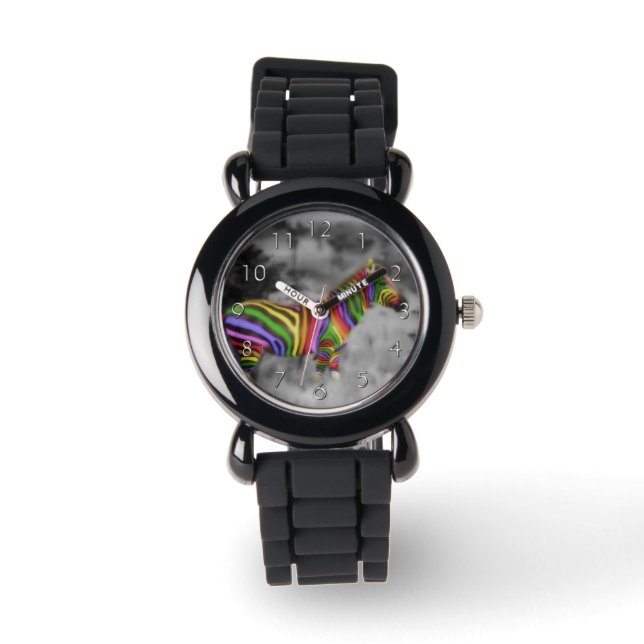 Montre Rainbow Zebra (Recto)