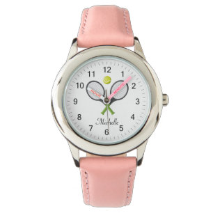 Montre Raquette de tennis tendance et boule pour enfants 
