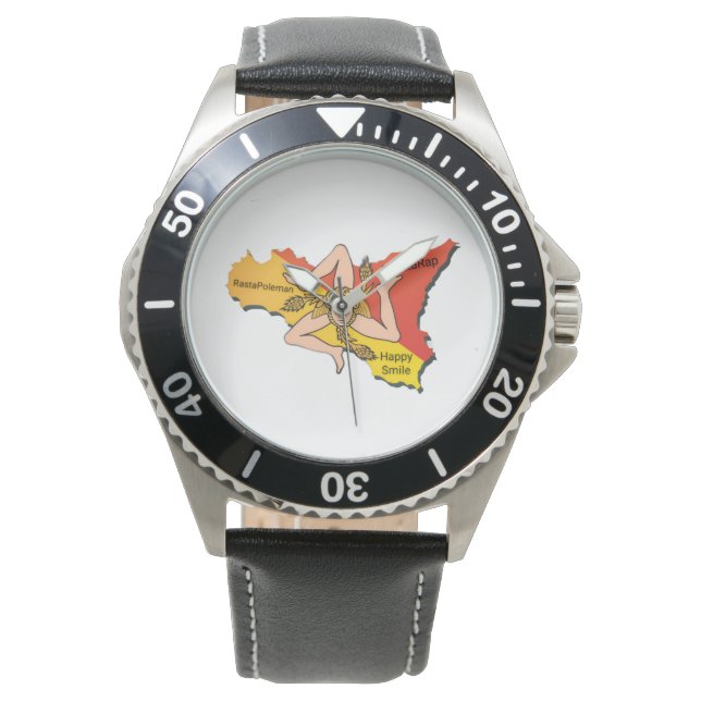 Montre Rasta poleman happy smile time (devant)