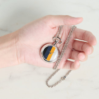 Montre Rayures jaunes, bleues, blanches et noires