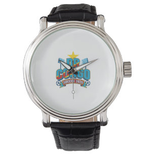 Montre RDC Soccer 2026 Football Gras Pays Typographie
