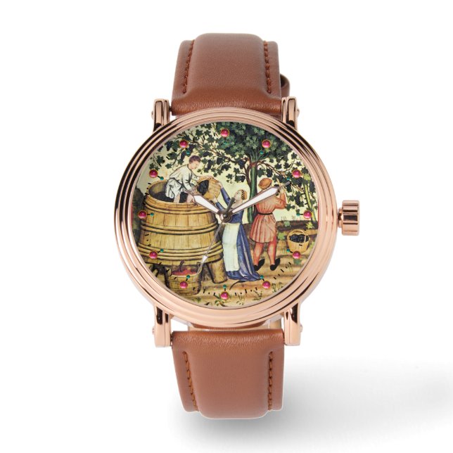 MONTRE RÉCOLTE ANTIQUE DE VIGNES (Recto)