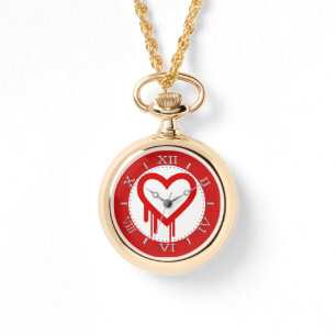Montre Red Heartbleed Bug Logo Heart for Love Dial