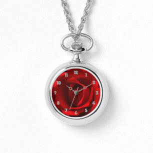 Montre Red Rose Grey Fat Numéros wacnm