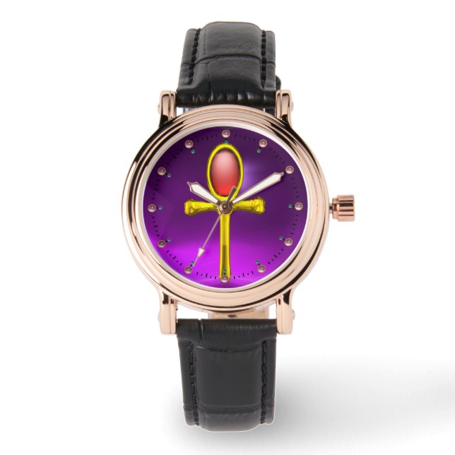 Montre RED TALISMAN, Ruby Gemstones, Purple (Recto)