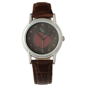 Montre Red Wood Apple Watch