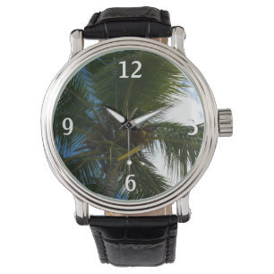 Montre Regard sur le palmier à coco Nature tropicale
