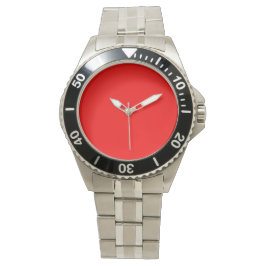 MONTRE REGARDE EN ACIER INOXYDABLE ROUGE