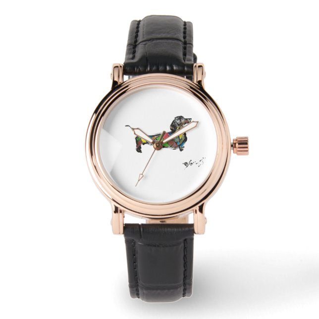 Montre Regarder avec Dachshund (Recto)