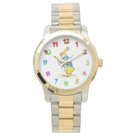 Montre "Regarder des hommes de lapins blancs"