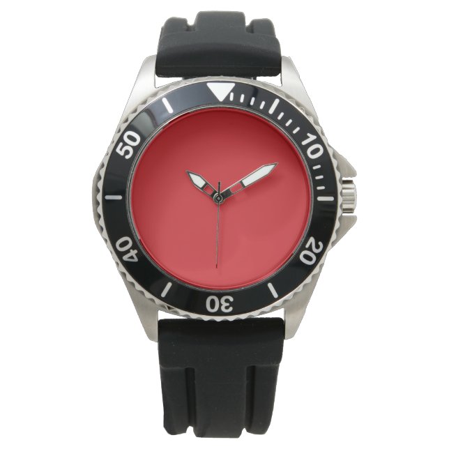 MONTRE REGARDER EN ROUGE AVEC BANDE NOIRE (devant)