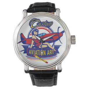 Montre Regarder l'art aéronautique personnalisé