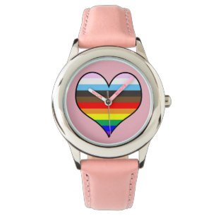Montre Regarder le coeur arc-en-ciel