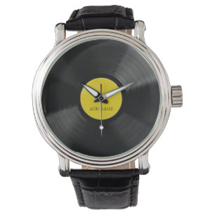 Montre Regarder le disque vinyle LP personnalisé