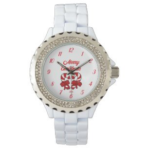 Montre Regarder le Rhestone féminin des Sucres de canne