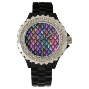 Montre Regarder les échelles de dragon arc-en-ciel