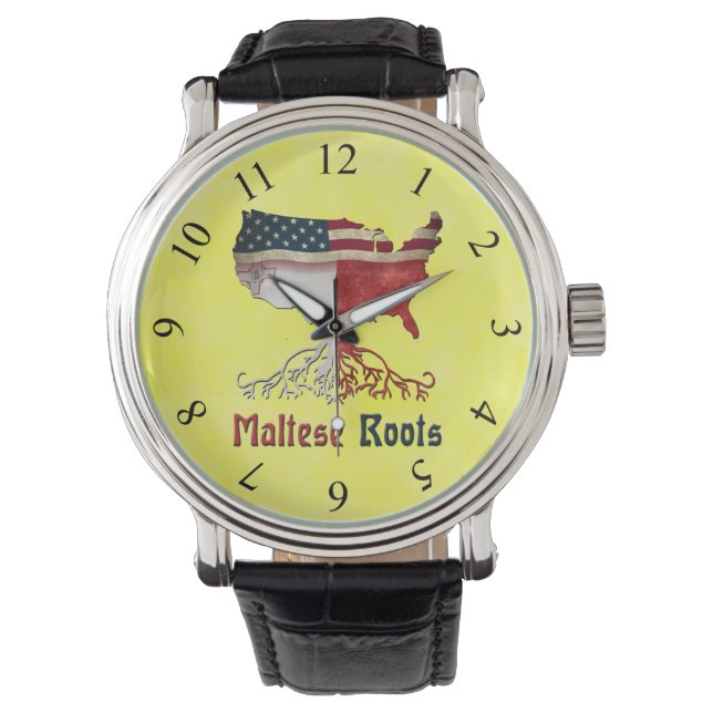 Montre Regarder les racines maltaises américaines (devant)