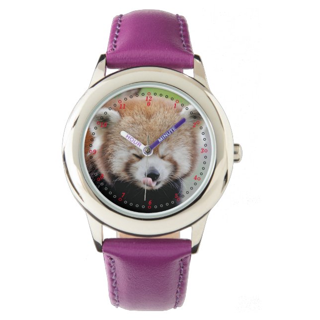 Montre Regarder Photo panda rouge, animaux 0600. (devant)
