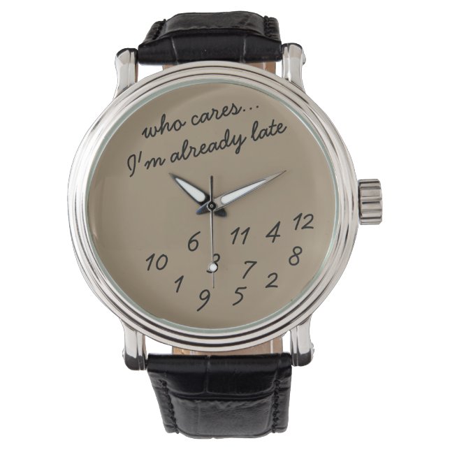 Montre Regarder toujours en retard (devant)