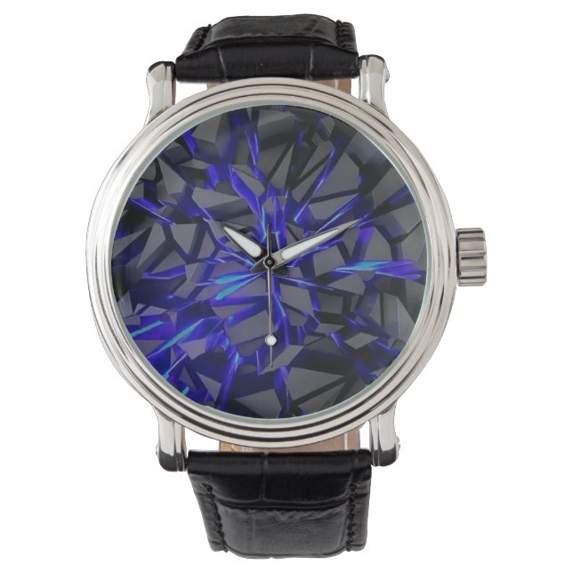 Montre Regarder une surface géométrique brisée avec (devant)