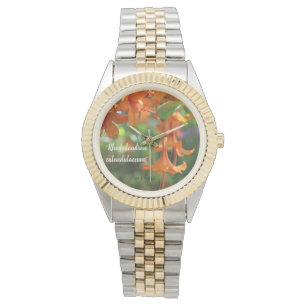 Montre Regardez avec des fleurs, photo