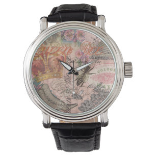 Montre Reine Abeille Vintage Beau Collage