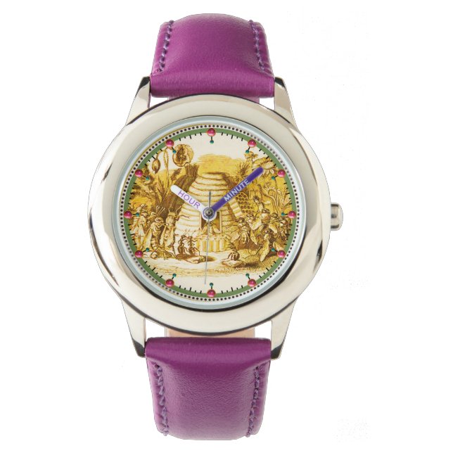 MONTRE REINE DES HONEY BEES EN SKEP / BEEKEEPER (devant)