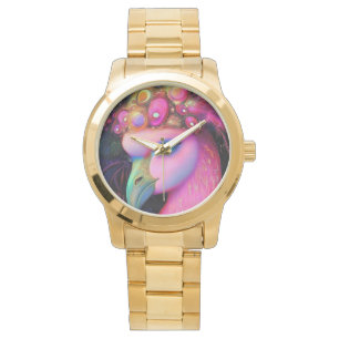 Montre Reine du Flamant rose cosmique