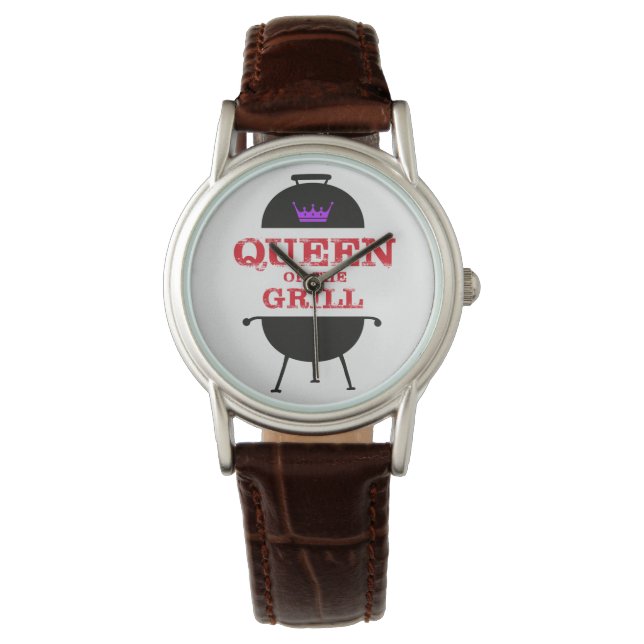 Montre Reine Du Grill, Rouge Couronne Violet (devant)