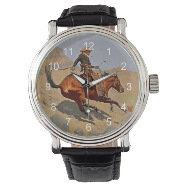 Montre Remington : Le Cowboy, l'art des cow-boys américai (devant)