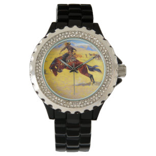 Montre Remington Old West Horse et Cowboy