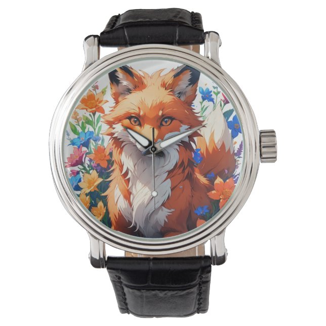 Montre Renard à fleurs (devant)